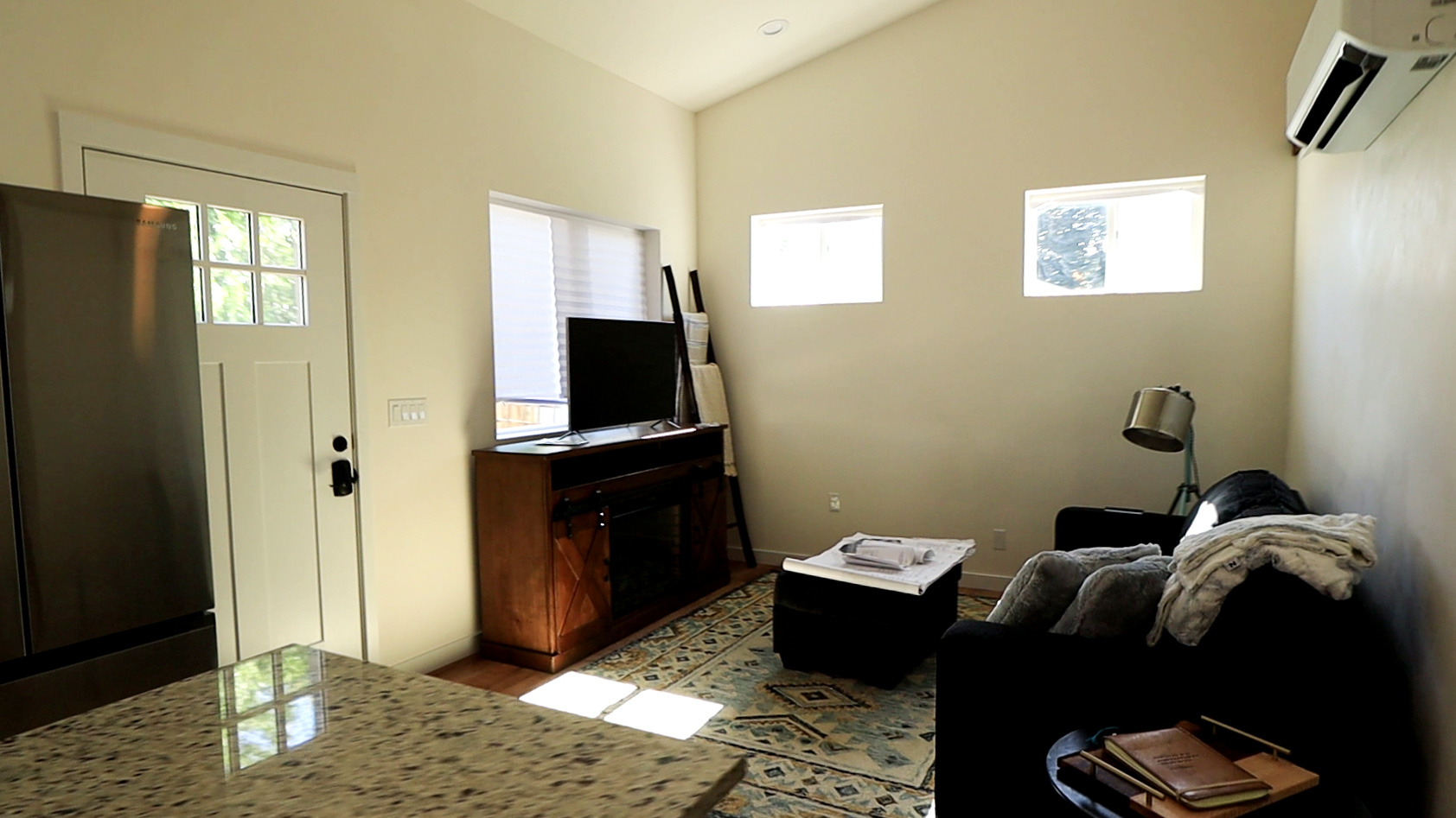 The Wave House interior living space.