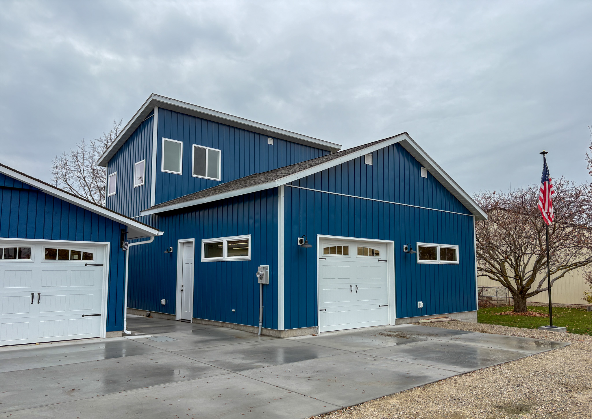 The woodshop front exterior.